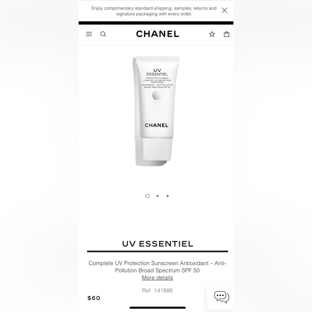 Brand new in wrapping unopened Chanel sunscreen spf 50